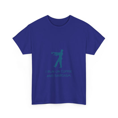 I Run On Coffee And Sarcasm - Tech, IT, Cyber Security, Geek Humor T-Shirt
