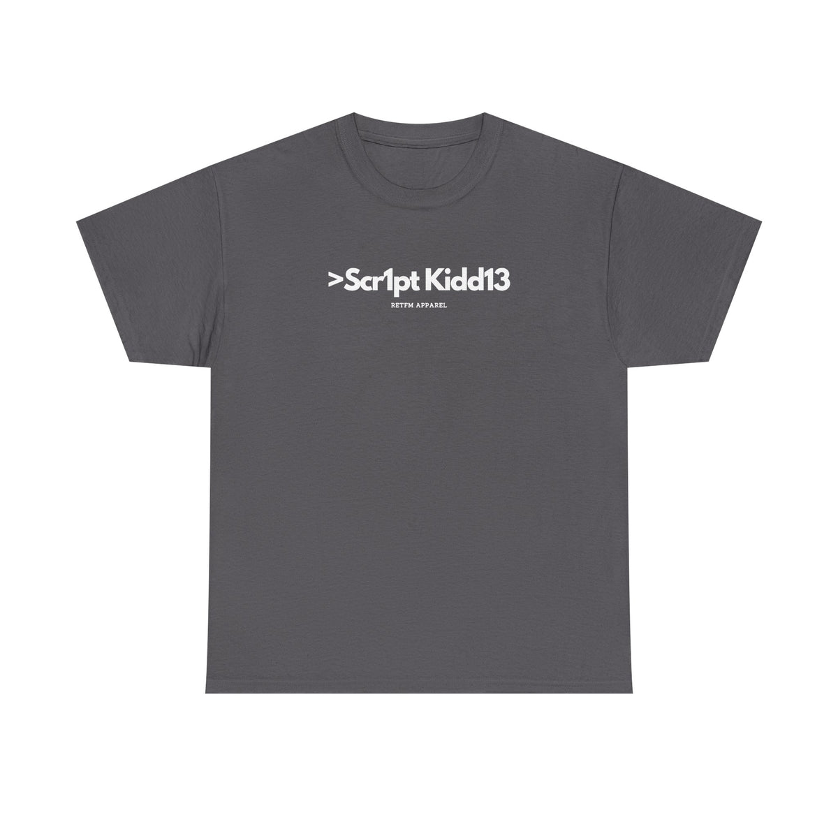 Script Kiddie RETFM Apparel Cyber Security Geek Humour — Tee