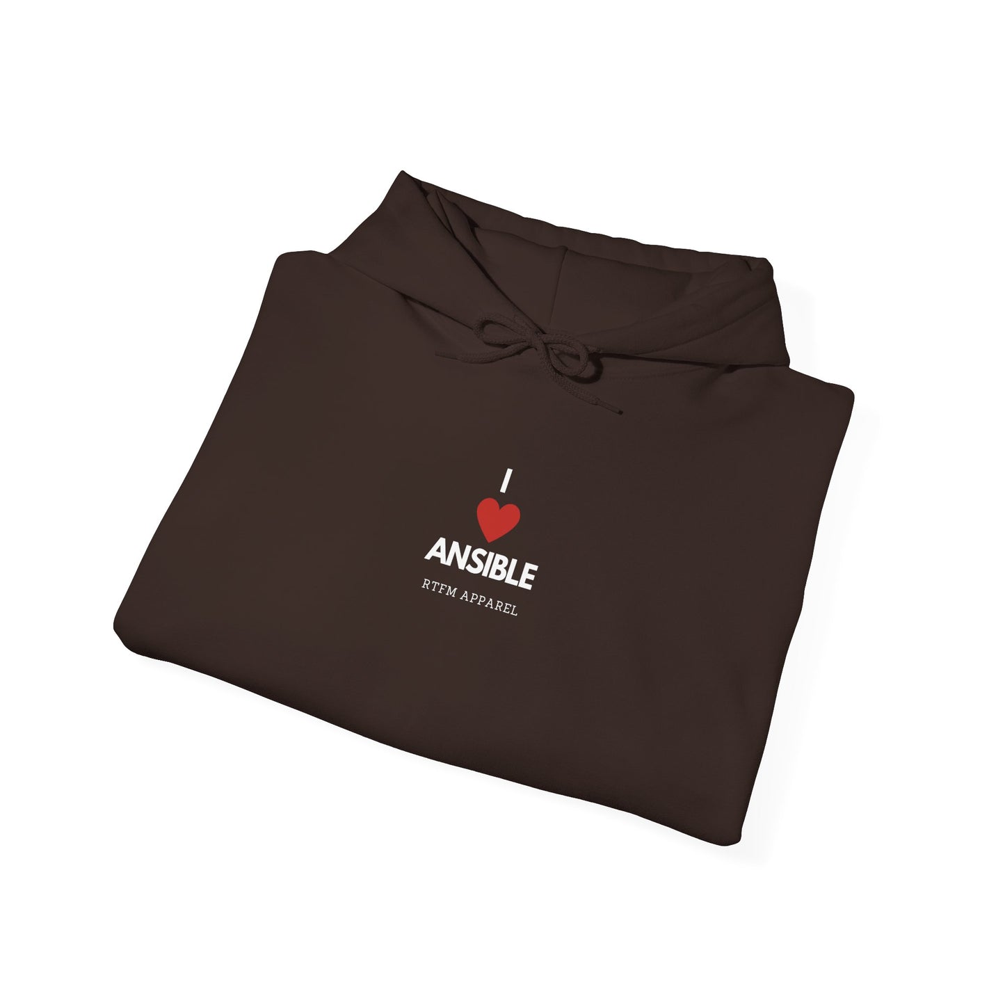 I Love Ansible RTFM Apparel Funny Hoodie For DevOps, Sysadmin, IT Tech