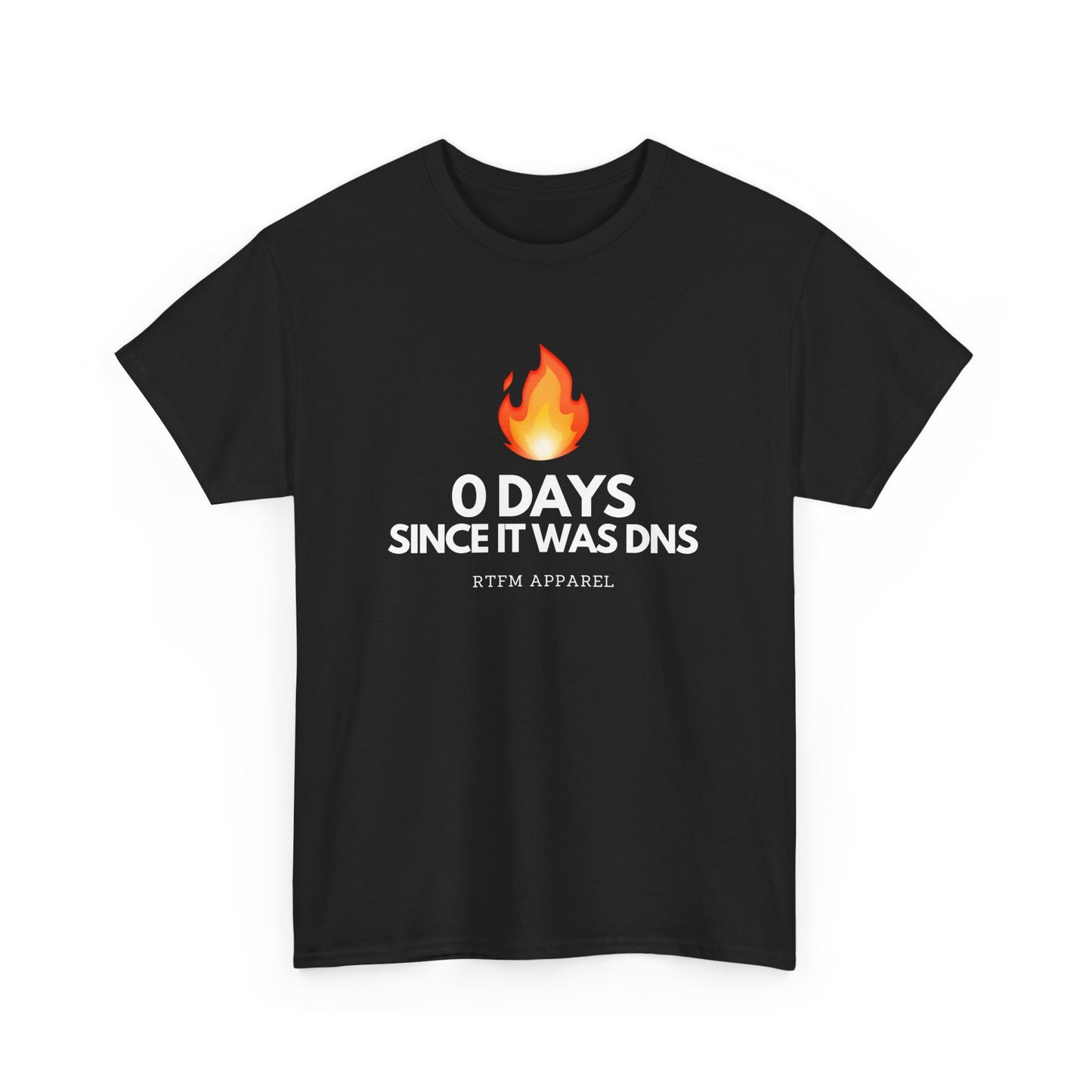 0 Days Since It Was DNS - Tech Humor, Sysadmin, IT, Network, Funny, Geek Quote Tee