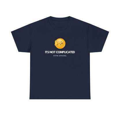 It's Not Complicated Emoji Humor RTFM Apparel - Tech, IT, Sysadmin, Network Admin