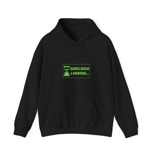 Sarcasm Loading Hourglass Tech Knit Hoodie IT Humor