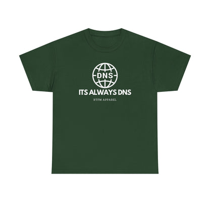 It's Always DNS - RTFM Apparel Sysadmin Network Humor T-Shirt