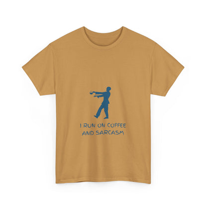 I Run On Coffee And Sarcasm - Tech, IT, Cyber Security, Geek Humor T-Shirt