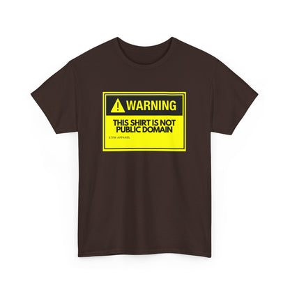 Warning This Shirt Is Not Public Domain Funny Sysadmin IT Tech Geek Gift