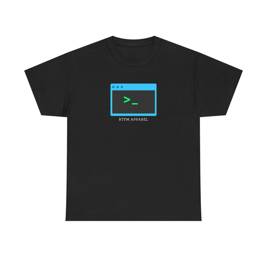 RTFM Terminal Command Nerd Humor T-Shirt - Geek, Sysadmin, IT Crowd, Developer, Programmer, Fun Tee