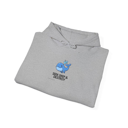 Cozy Whale Docker Humor Hoodie - DevOps Tech Geek