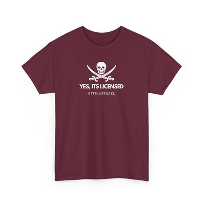 Yes, It's Licensed - RTFM Apparel Skull Humor Tech Geek