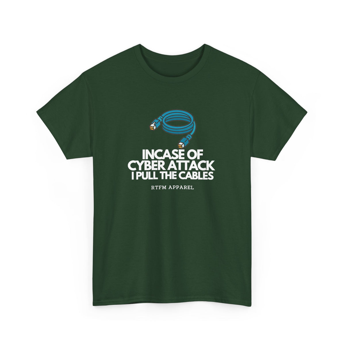 In Case Of Cyber Attack — Cybersecurity Tee