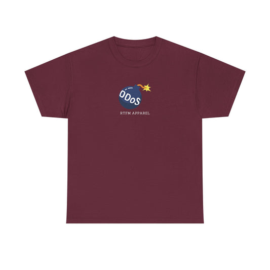 Funny DDOS Bomb Graphic T-Shirt - Cybersecurity, IT, Geek Tech Humor