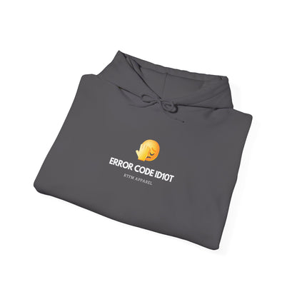 Error Code ID10T Funny IT RTFM Apparel Hoodie For Tech Geeks
