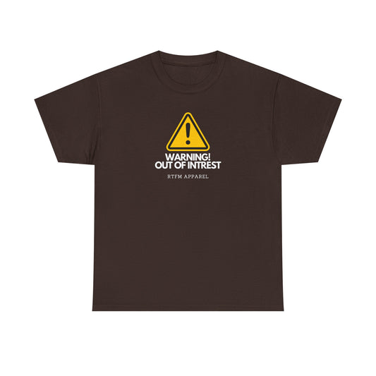 Warning Out Of Interest Funny Tech Humor IT Geek Tshirt For Developers