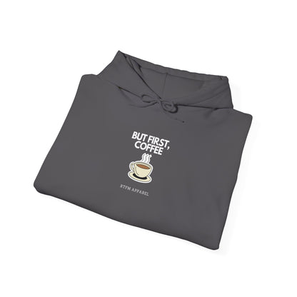 But First, Coffee - RTFM Apparel Cozy Hoodie Tech Gift for Developers, IT Professionals