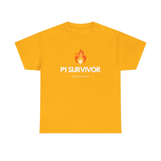 P1 Survivor T-Shirt - RTFM Apparel Funny IT, Tech, Cybersecurity, Geek Humor
