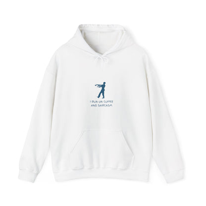 I Run On Coffee And Sarcasm - Funny Tech Geek Humor Hoodie