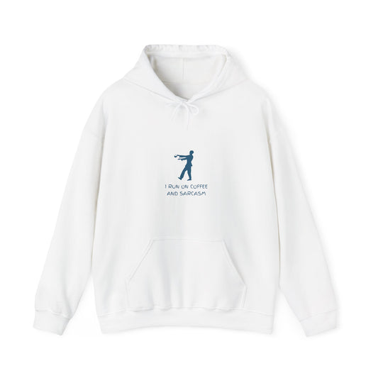 I Run On Coffee And Sarcasm - Funny Tech Geek Humor Hoodie