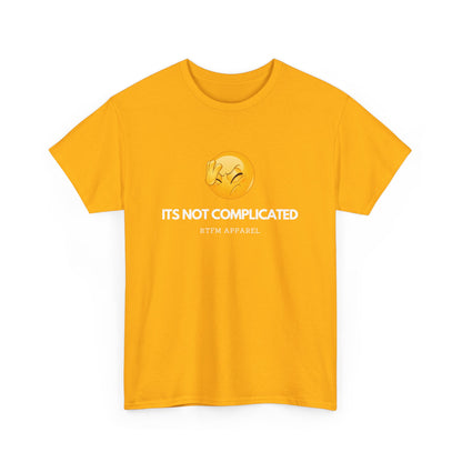 It's Not Complicated Emoji Humor RTFM Apparel - Tech, IT, Sysadmin, Network Admin