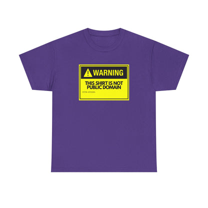 Warning This Shirt Is Not Public Domain Funny Sysadmin IT Tech Geek Gift
