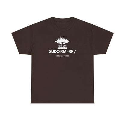 Sudo RM -RF / Explosion Fun T-Shirt - Sysadmin Linux Geek Humor 2025