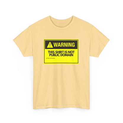 Warning This Shirt Is Not Public Domain Funny Tech Humor