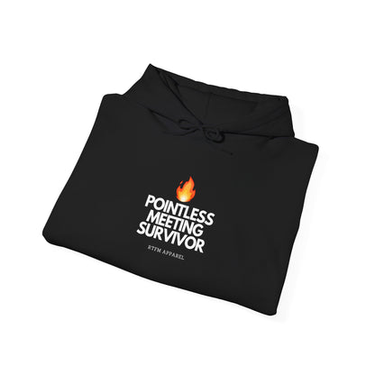 Pointless Meeting Survivor Hoodie - IT Humor, Tech Wear, Sysadmin, Developer Gift 2025