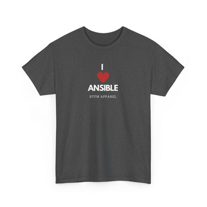I Love Ansible RTFM Apparel Funny T-Shirt For DevOps, Sysadmin, IT Tech