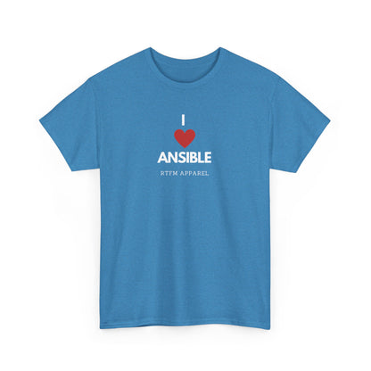 I Love Ansible RTFM Apparel Funny T-Shirt For DevOps, Sysadmin, IT Tech
