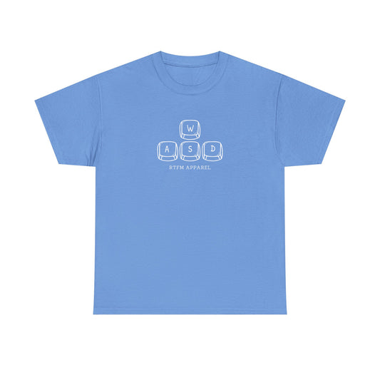 Funny WASD Gaming Keyboard RTFM Apparel T-Shirt For Tech Geeks