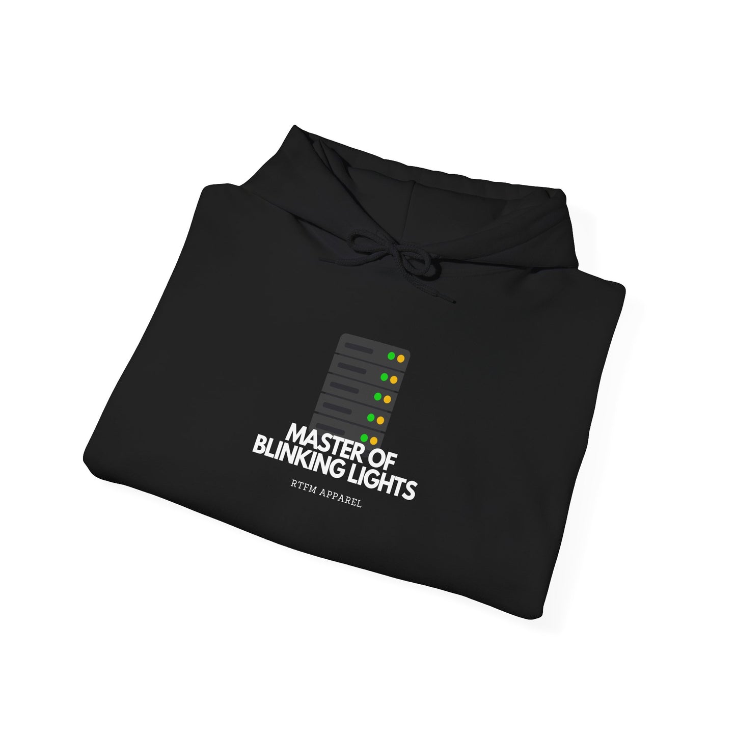 Master Of Blinking Lights Hoodie - IT Humor, RTFM Apparel, Tech Gift