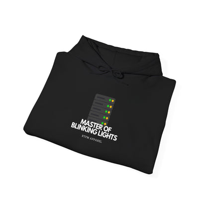 Master Of Blinking Lights Hoodie - IT Humor, RTFM Apparel, Tech Gift