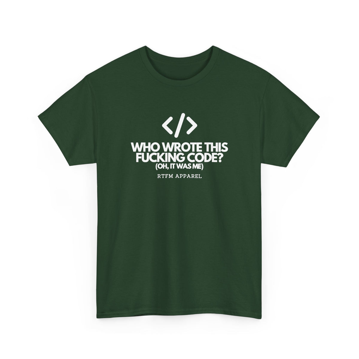 Who Wrote This Code? Oh — Developer Tee