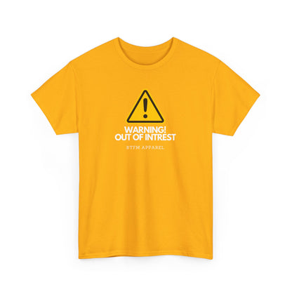 Warning Out Of Interest Funny Tech Humor IT Geek Tshirt For Developers