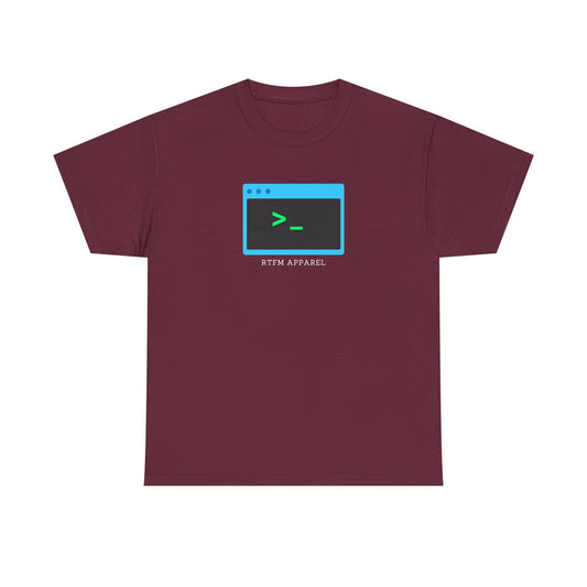 RTFM Terminal Command Nerd Humor T-Shirt - Geek, Sysadmin, IT Crowd, Developer, Programmer, Fun Tee