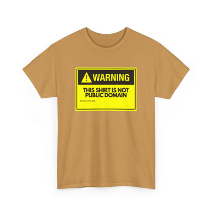 Warning This Shirt Is Not Public Domain Funny Sysadmin IT Tech Geek Gift