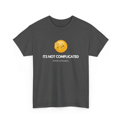 It's Not Complicated Emoji Humor RTFM Apparel - Tech, IT, Sysadmin, Network Admin