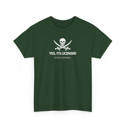 Yes, It's Licensed - RTFM Apparel Skull Humor Tech Geek