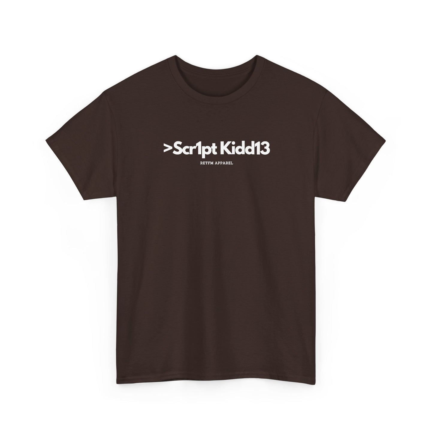 Script Kiddie RETFM Apparel Cyber Security Geek Humour — Tee