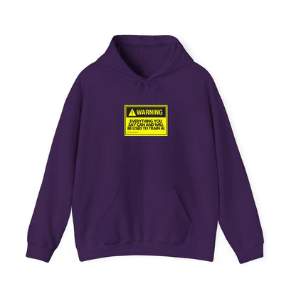 Warning Everything You Say Can And Will Be Used To Train AI Hoodie - Tech, Geek, Cyber Security, AI, Programmer