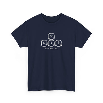 Funny WASD Gaming Keyboard RTFM Apparel T-Shirt For Tech Geeks