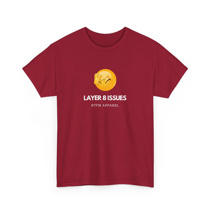 Layer 8 Issues T-Shirt - RTFM Apparel, Geek Humor, Tech, IT, Network, Cybersecurity