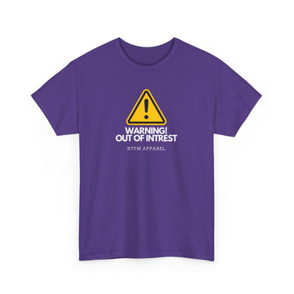 Warning Out Of Interest Funny Tech Humor IT Geek Tshirt For Developers