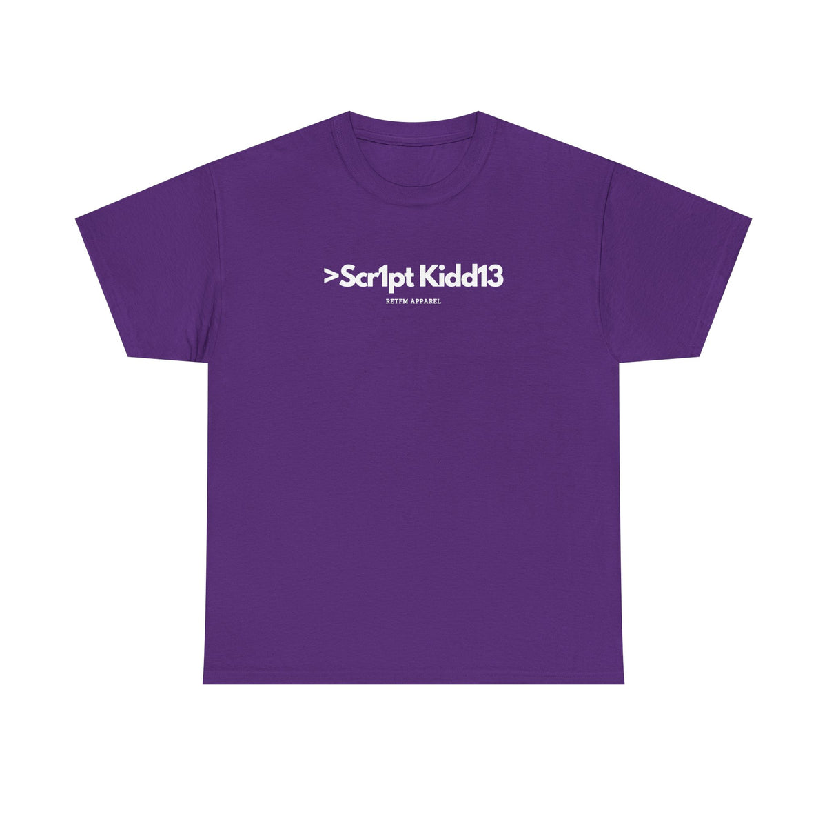 Script Kiddie RETFM Apparel Cyber Security Geek Humour — Tee