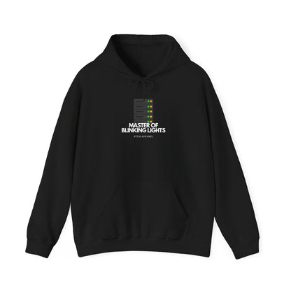 Master Of Blinking Lights Hoodie - IT Humor, RTFM Apparel, Tech Gift