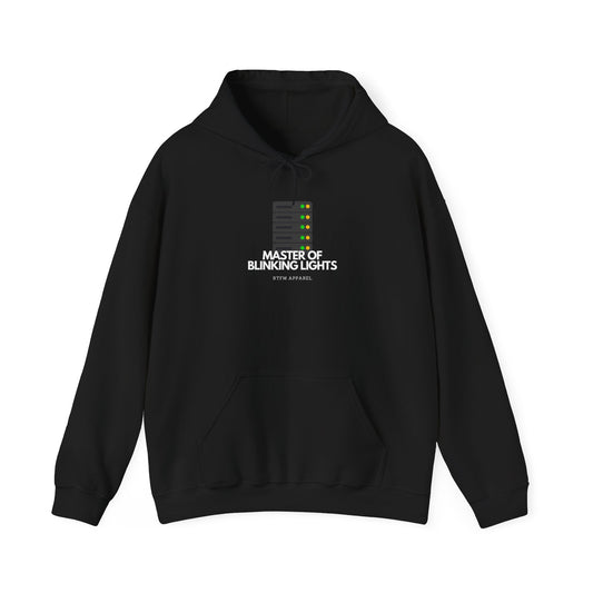 Master Of Blinking Lights Hoodie - IT Humor, RTFM Apparel, Tech Gift