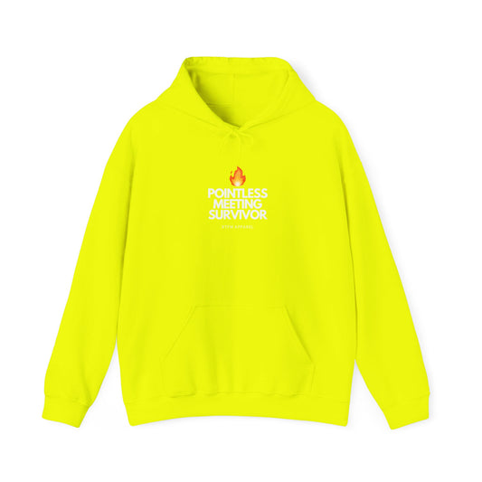 Pointless Meeting Survivor Hoodie - IT Humor, Tech Wear, Sysadmin, Developer Gift 2025