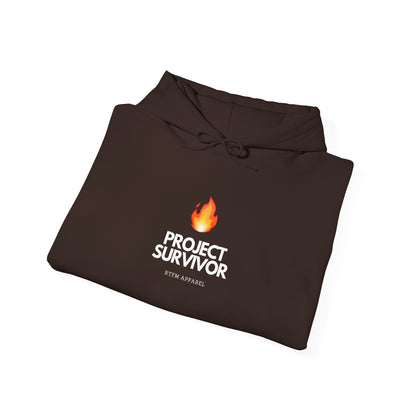 Project Survivor Hoodie RTFM Apparel Flame Design - IT, Tech, Cybersecurity Geek Humor 2025