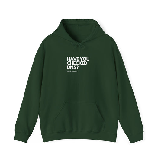 Have You Checked DNS? RTFM Apparel - Cozy Tech Hoodie, Network Geek, IT Humor