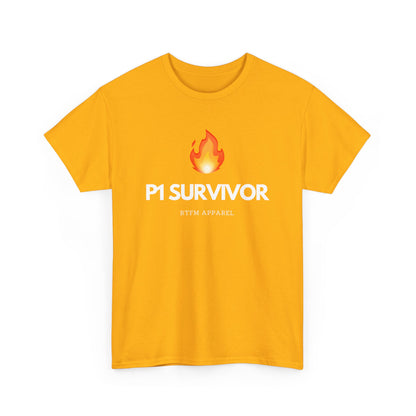 P1 Survivor T-Shirt - RTFM Apparel Funny IT, Tech, Cybersecurity, Geek Humor
