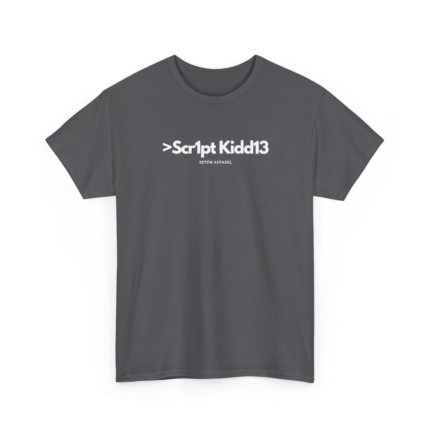 Script Kiddie RETFM Apparel Cyber Security Geek Humour — Tee