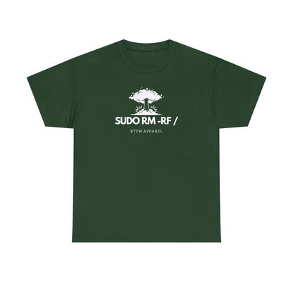 Sudo RM -RF / Explosion Fun T-Shirt - Sysadmin Linux Geek Humor 2025